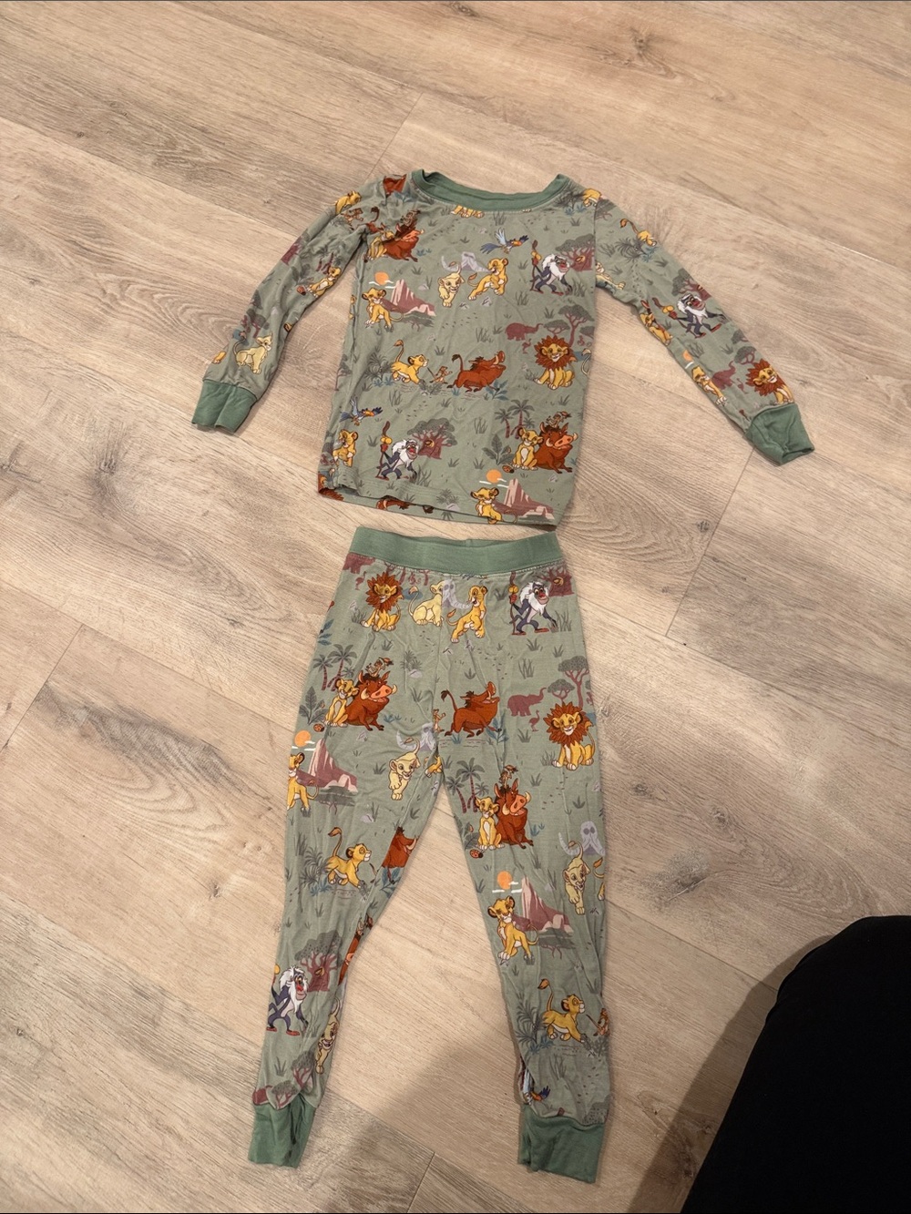 Little Sleepies Sage Green Disney Lion King Pajama Set